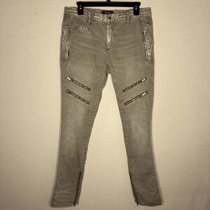 PRPS Slim Fit Cargo Jeans Faded Distressed Tan GorpCore Men’s Size 31W x 33L